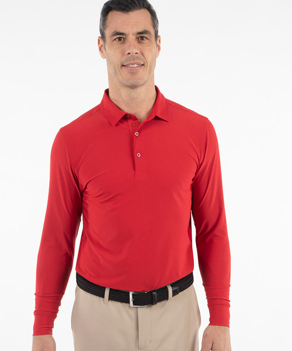 Performance Jersey Balata Print Long-Sleeve Polo - Bobby Jones