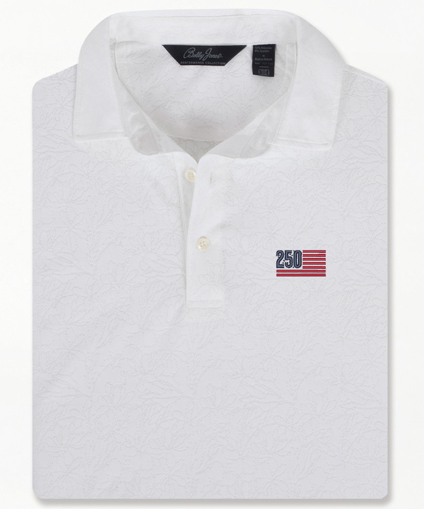 Patriot Jacquard Magnolia Polo - Bobby Jones