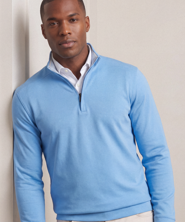 Signature Leaderboard Pima Cotton Quarter-Zip Pullover - Bobby Jones