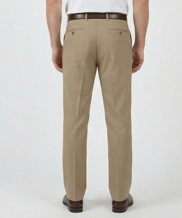 Signature Solid Wool Gabardine Trousers - Bobby Jones