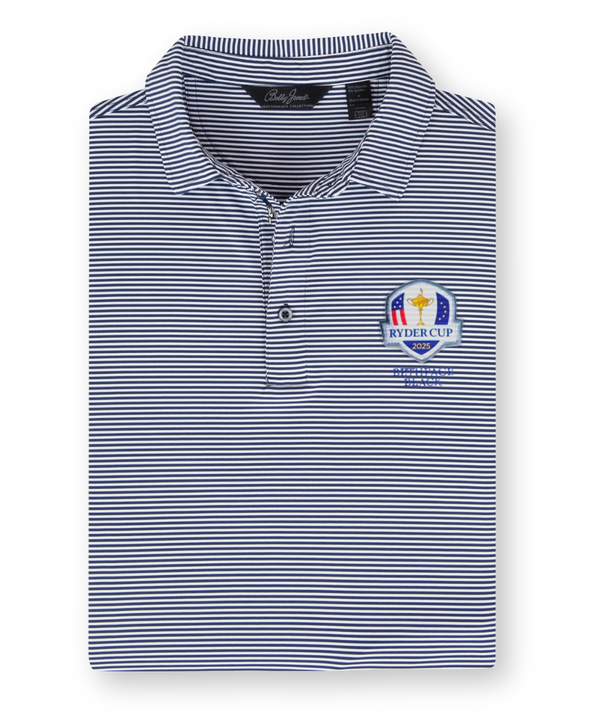 2025 Ryder Cup Performance Jersey Mini Tonal Feed Stripe Polo