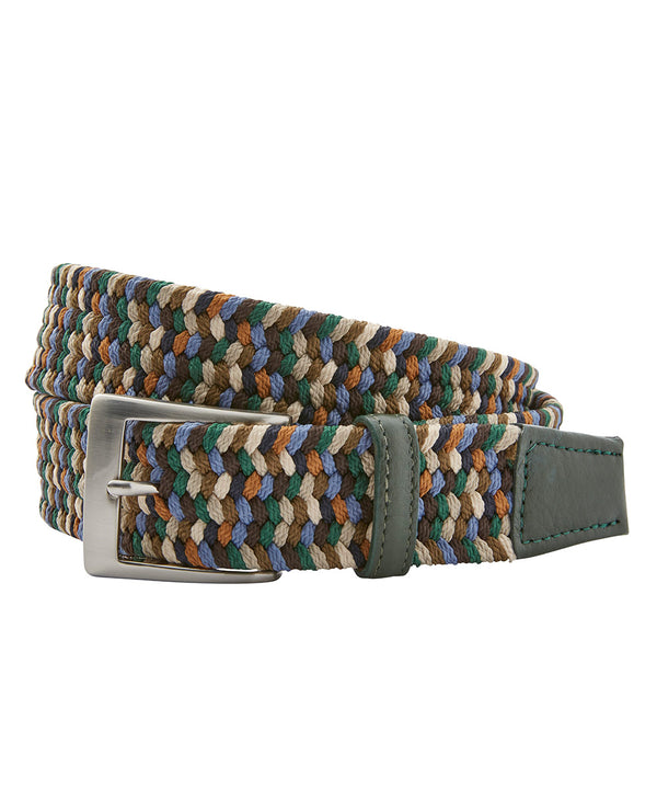 Vintage Braided Multicolor Cord Stretch Belt With Leaf Accents s-l400.jpg main image 4