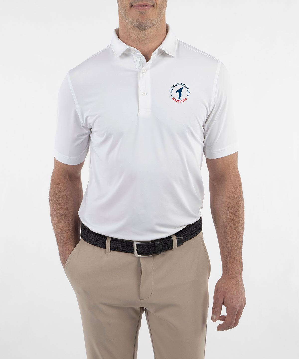 124th U.S. Amateur Men&#39;s Bobby Jones Jersey Solid Polo Shirt