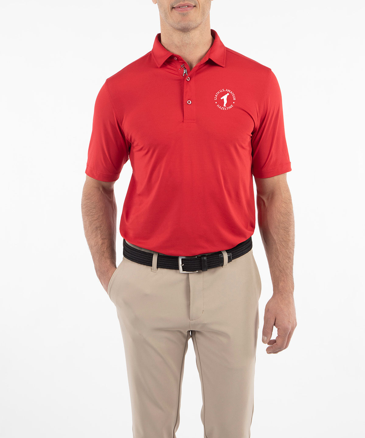 124th U.S. Amateur Men&#39;s Bobby Jones Jersey Solid Polo Shirt