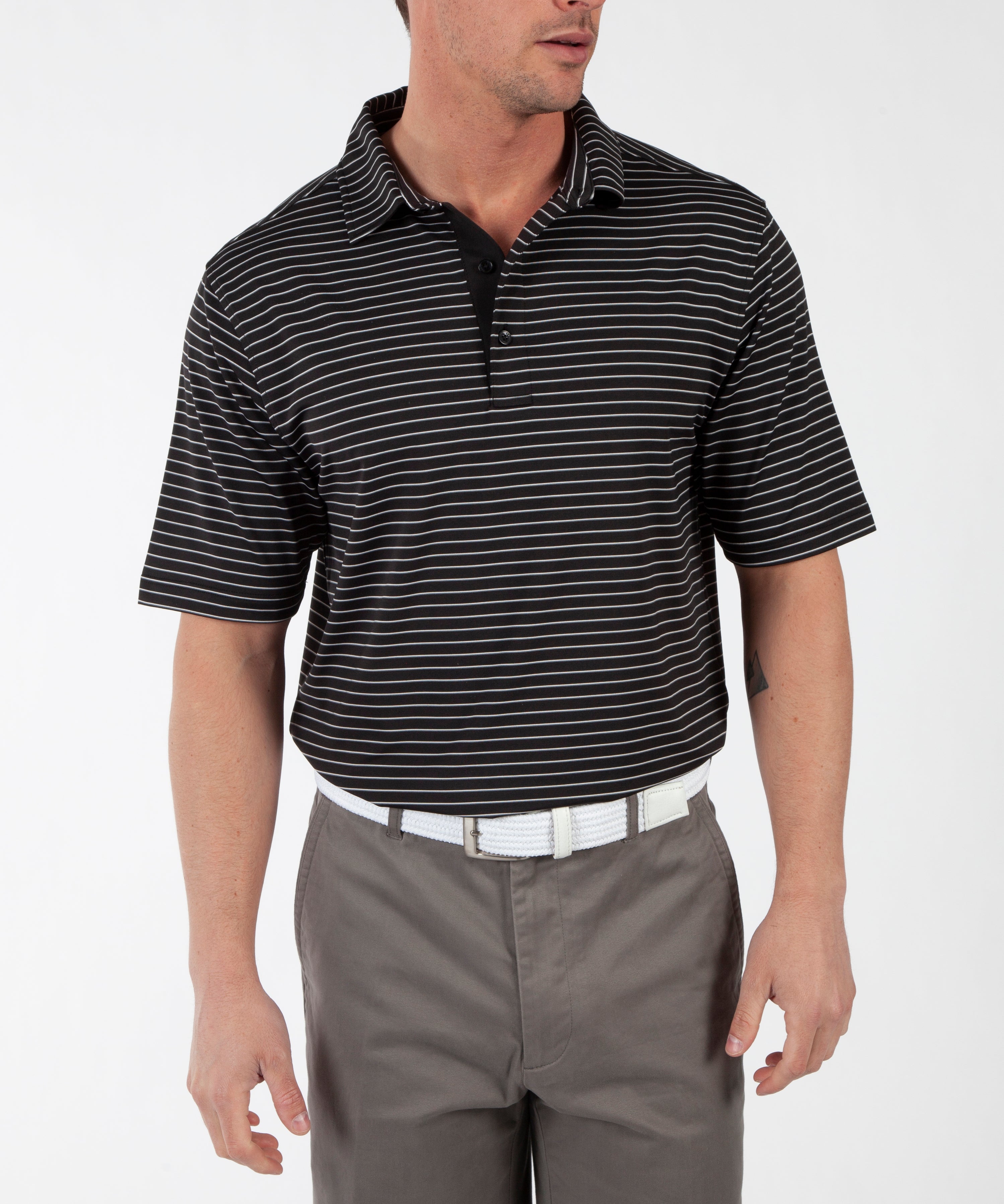 Jersey Cypress Stripe Polo