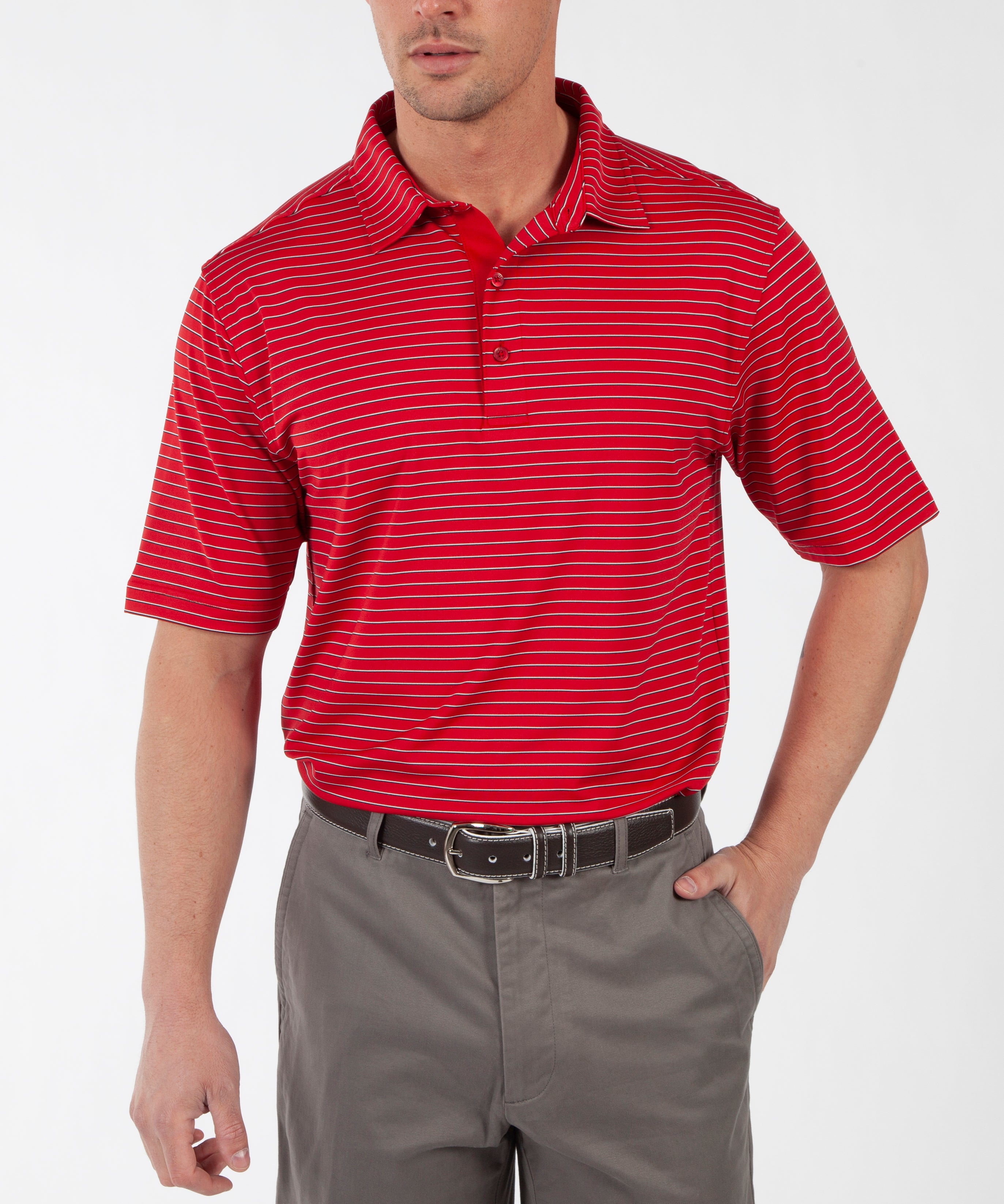 Jersey Cypress Stripe Polo