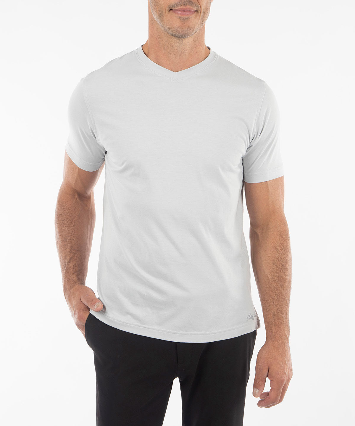 Ultra-Light Peruvian Cotton V-Neck Tee