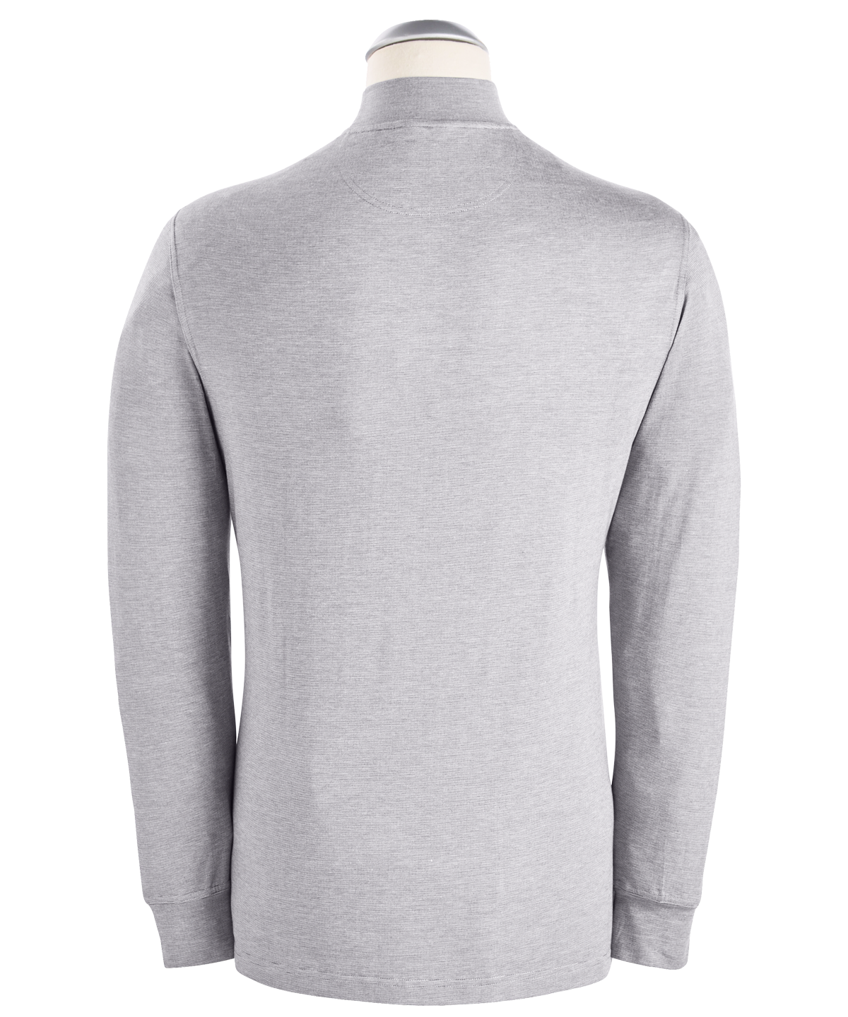 Signature Pima Cotton Stretch Long-Sleeve Mock Neck T-Shirt