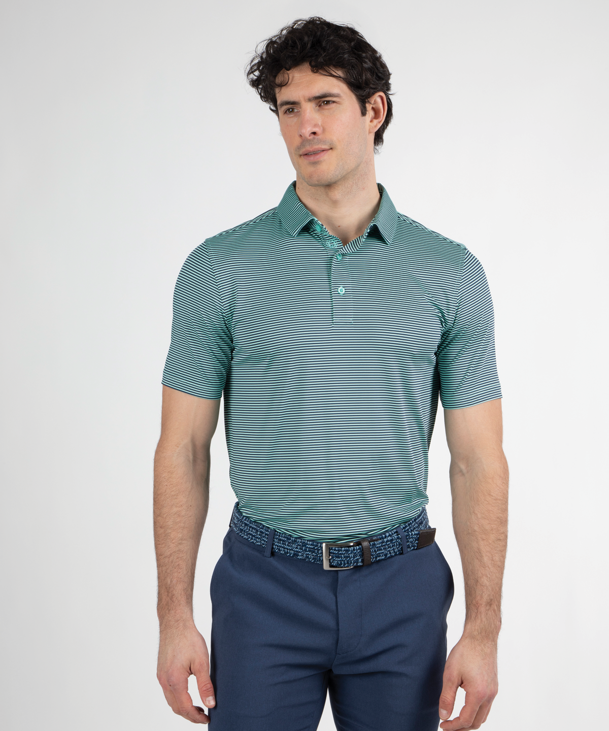 Performance Tonal Striped Polo