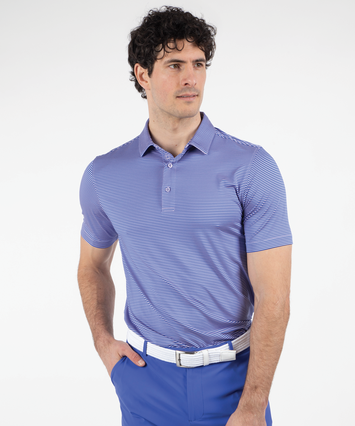 Performance Tonal Striped Polo