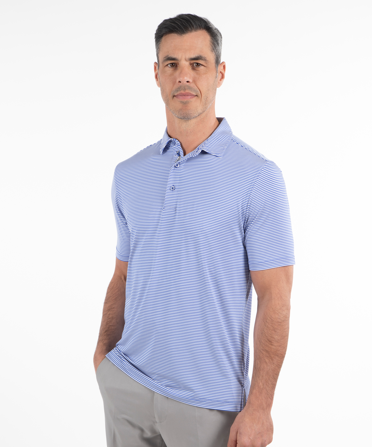 Performance Tonal Striped Polo