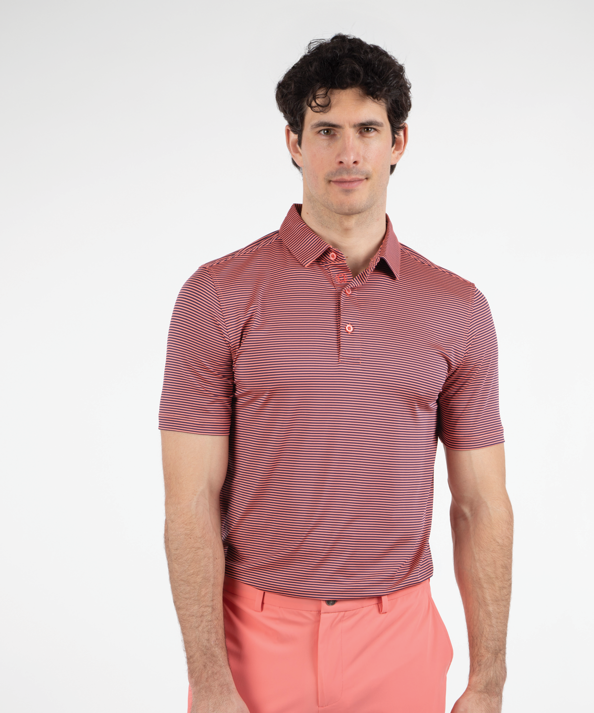 Performance Tonal Striped Polo
