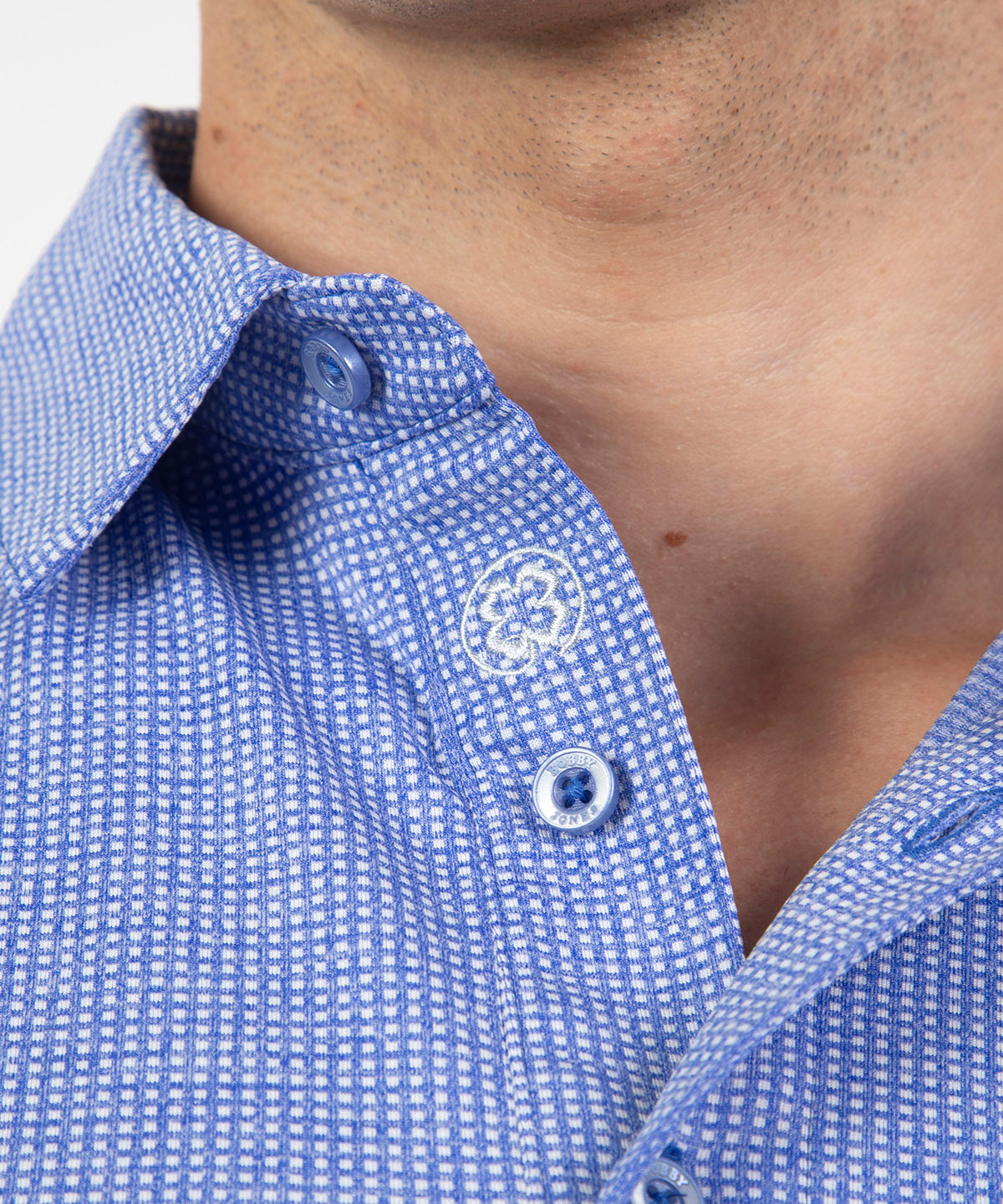 Performance Gingham Jacquard Polo