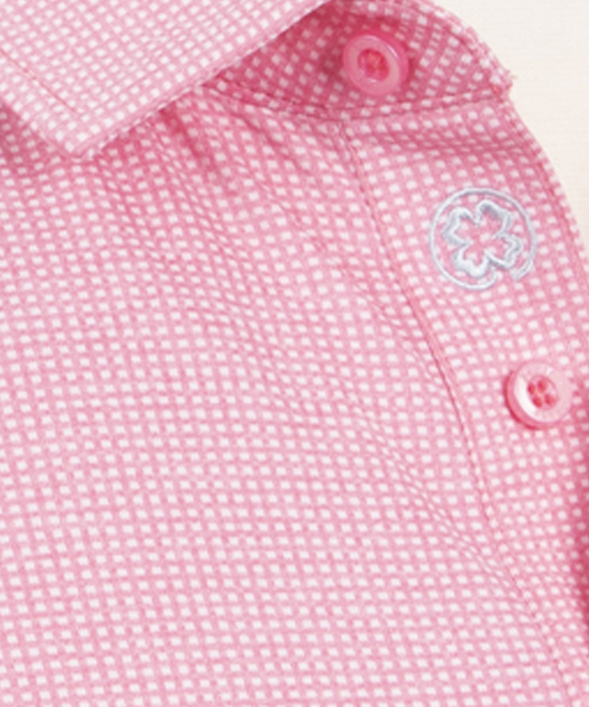 Performance Gingham Jacquard Polo