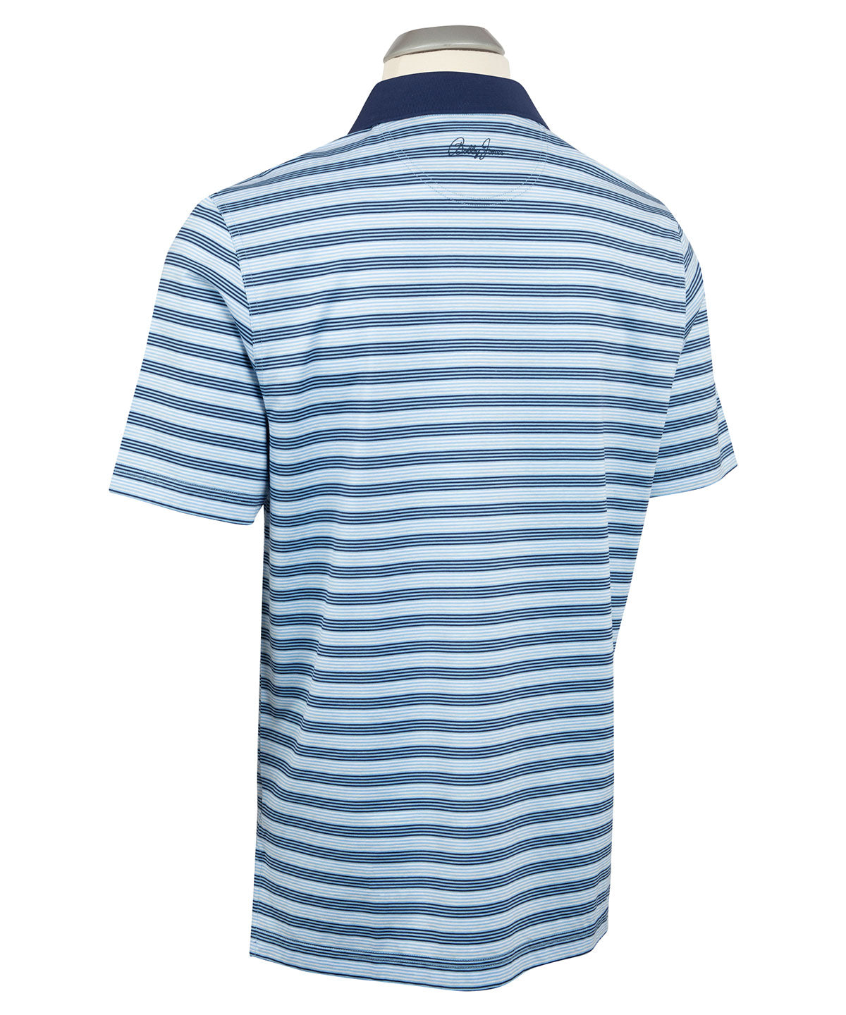 Signature Linwood Multi Stripe Mercerized Cotton Polo