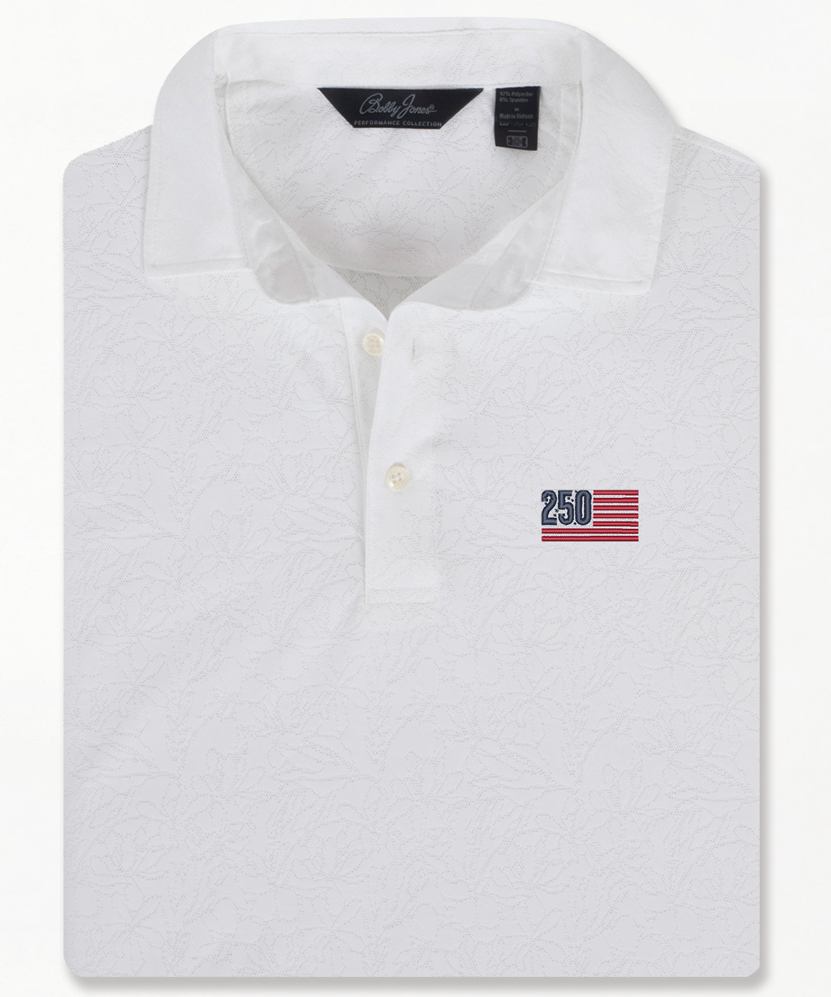 Patriot Jacquard Magnolia Polo - Bobby Jones