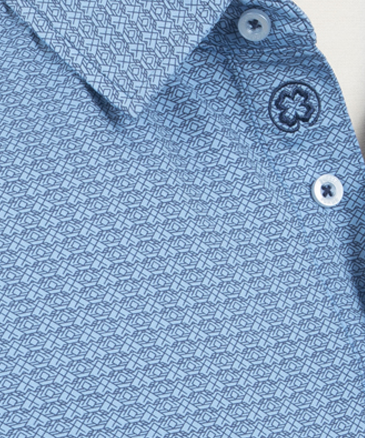 Performance Aztec Print Polo