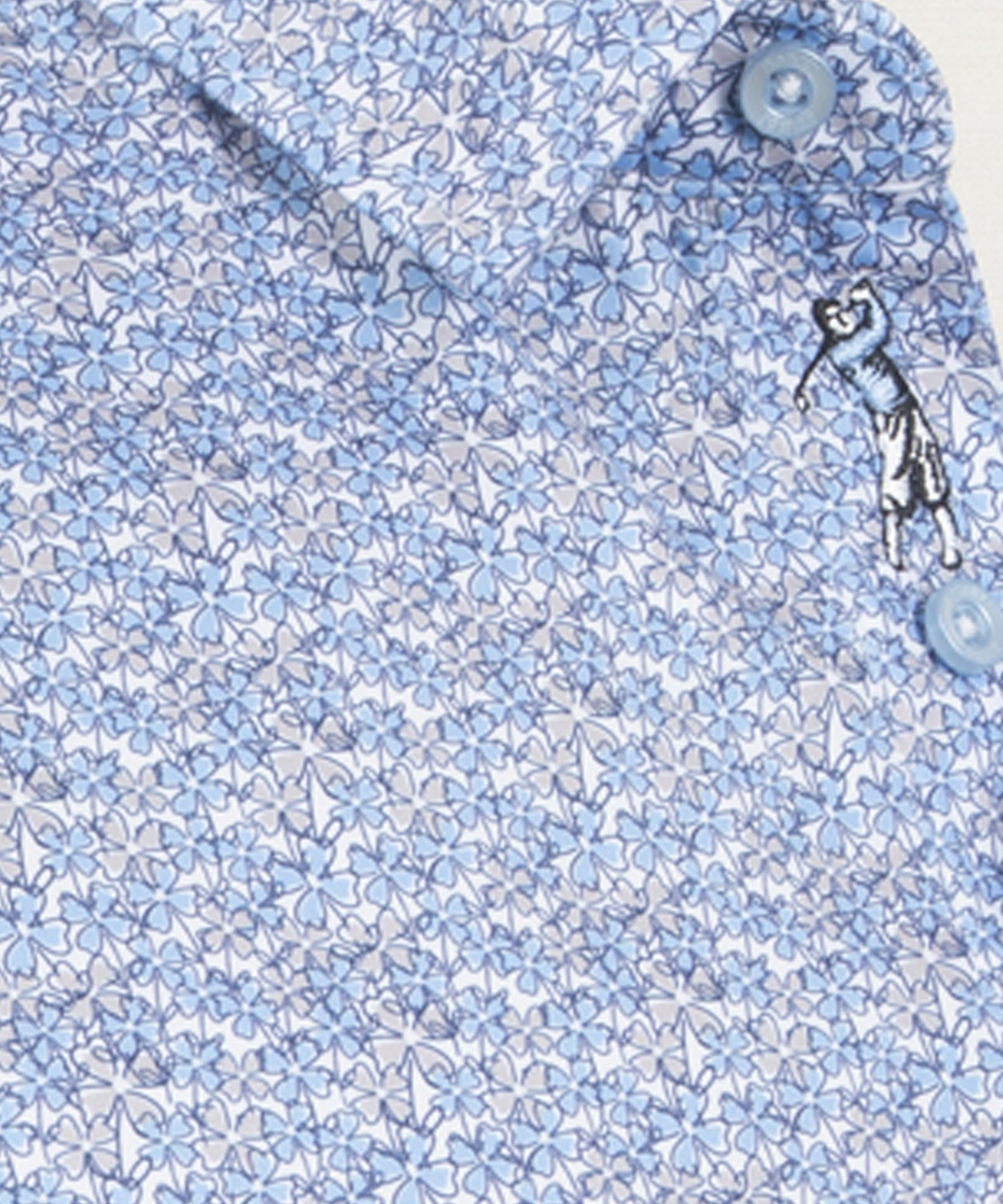 Performance Lucky Print Short-Sleeve Polo