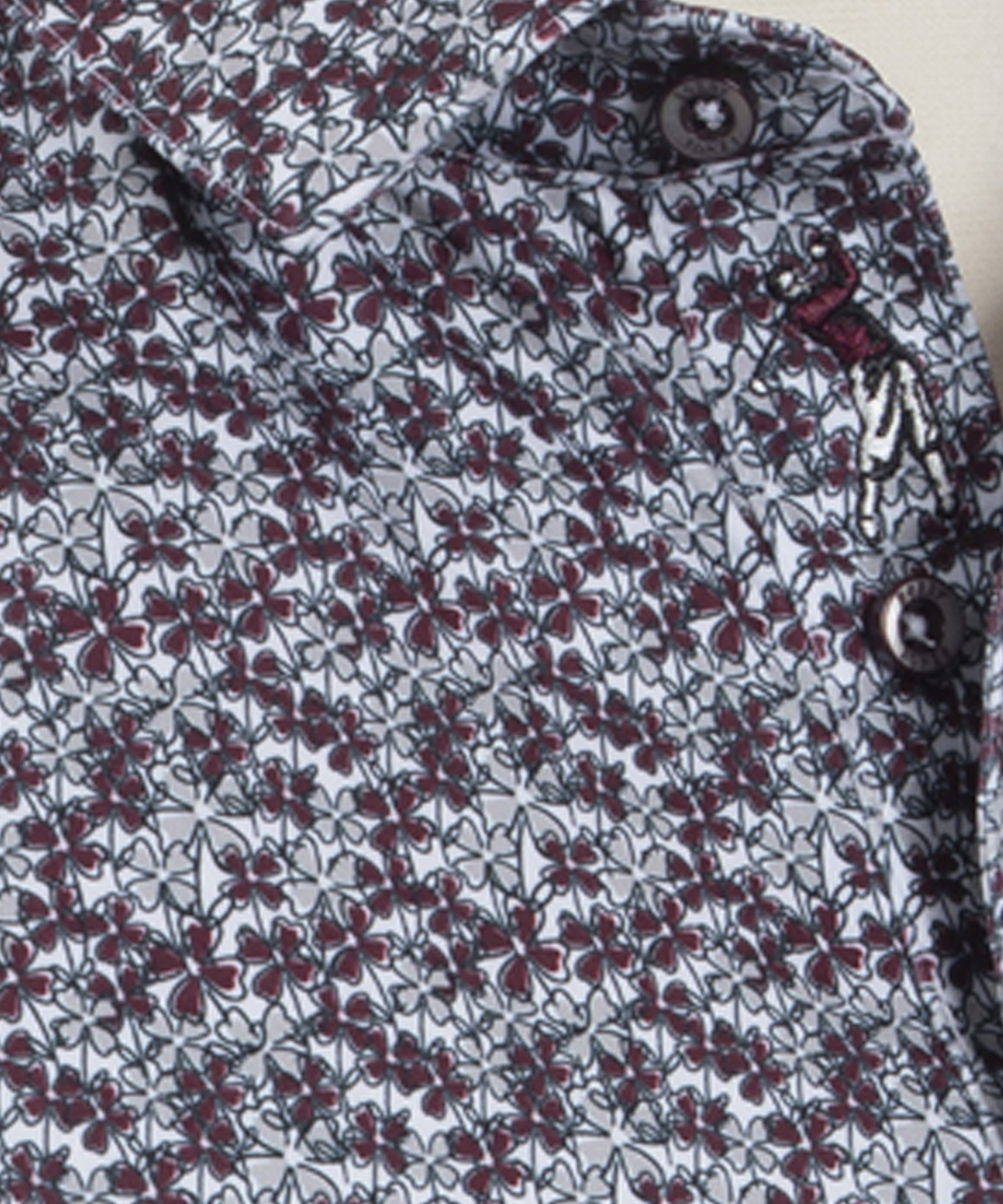 Performance Lucky Print Short-Sleeve Polo