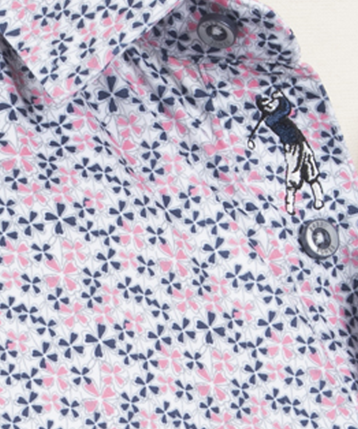 Performance Lucky Print Short-Sleeve Polo