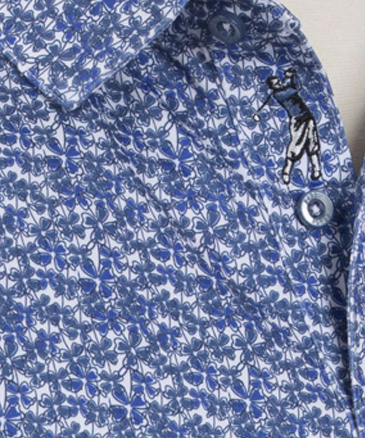 Performance Lucky Print Short-Sleeve Polo