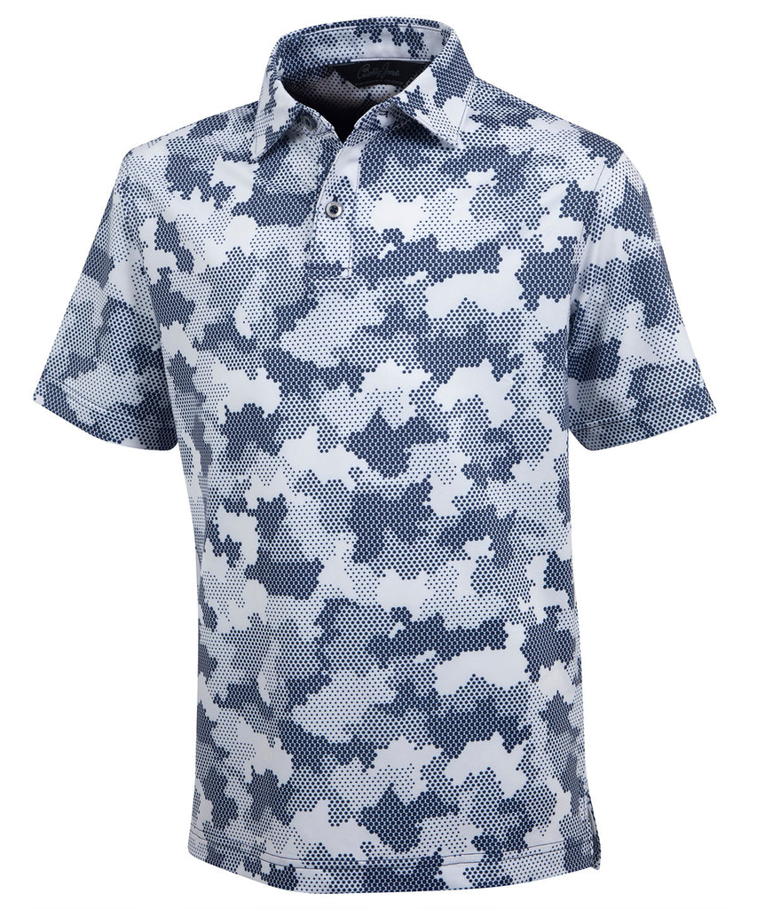 Performance Jersey Armed Forces Camo Print Jr. Polo - Bobby Jones