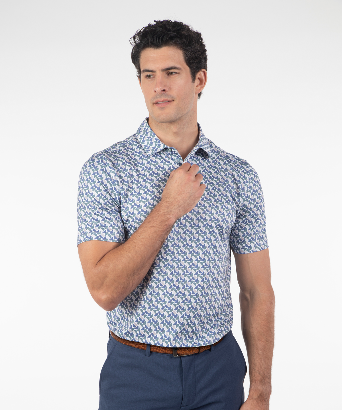 Performance Biltmore Print Short-Sleeve Polo