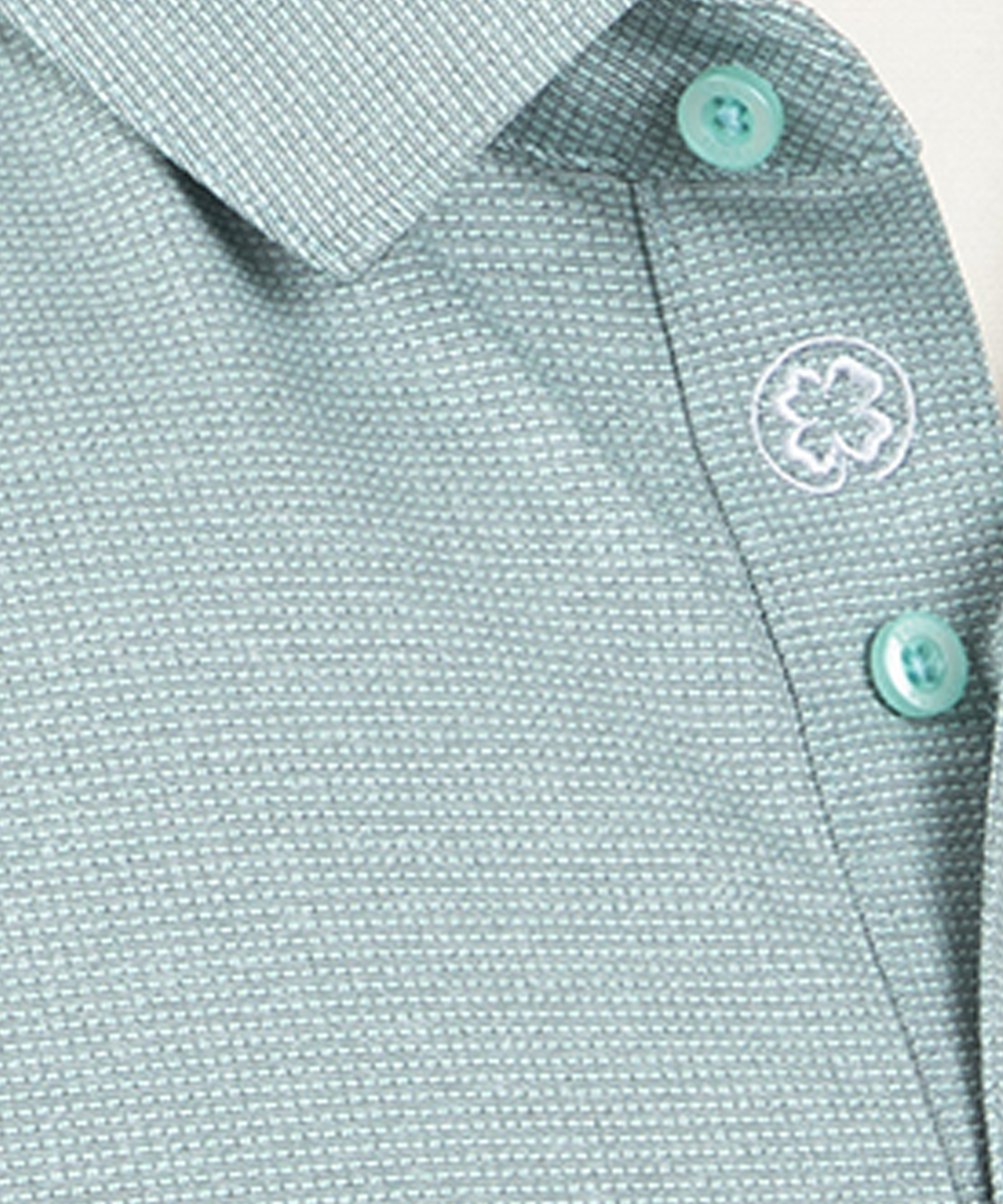 Performance Grid Jacquard Short-Sleeve Polo