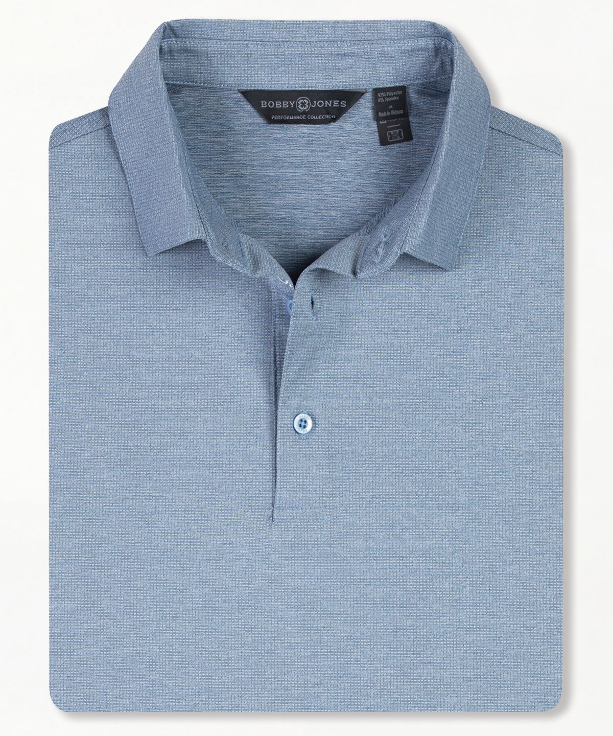 Performance Grid Jacquard Short-Sleeve Polo