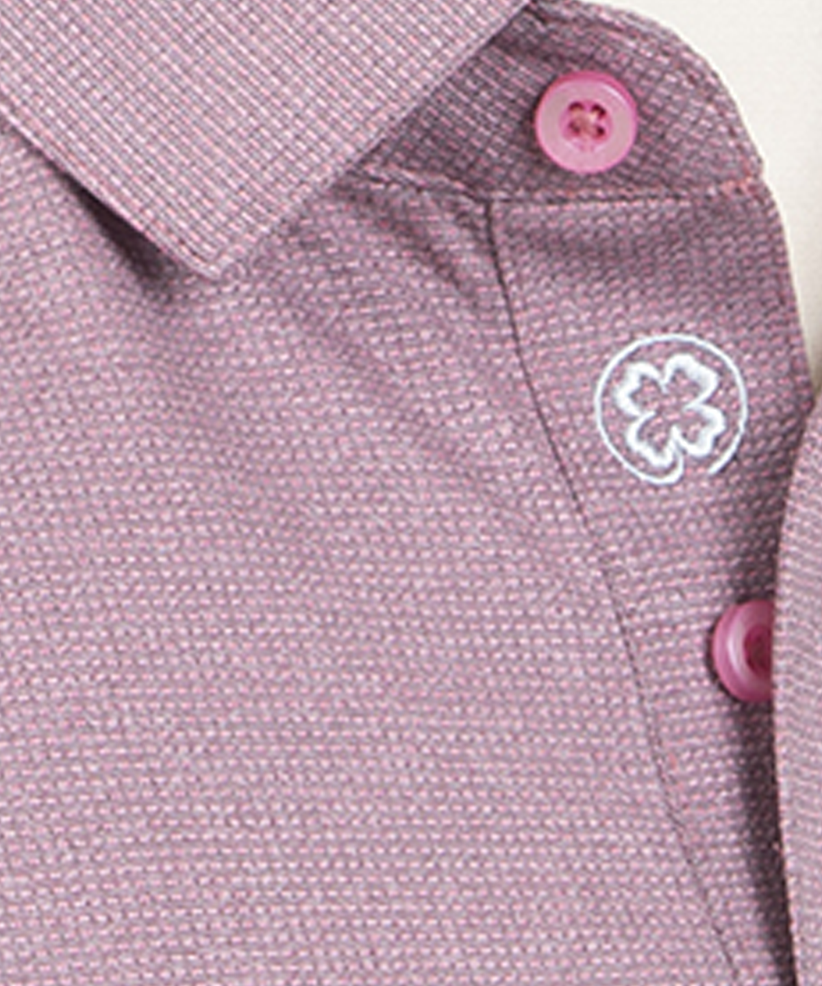 Performance Grid Jacquard Short-Sleeve Polo