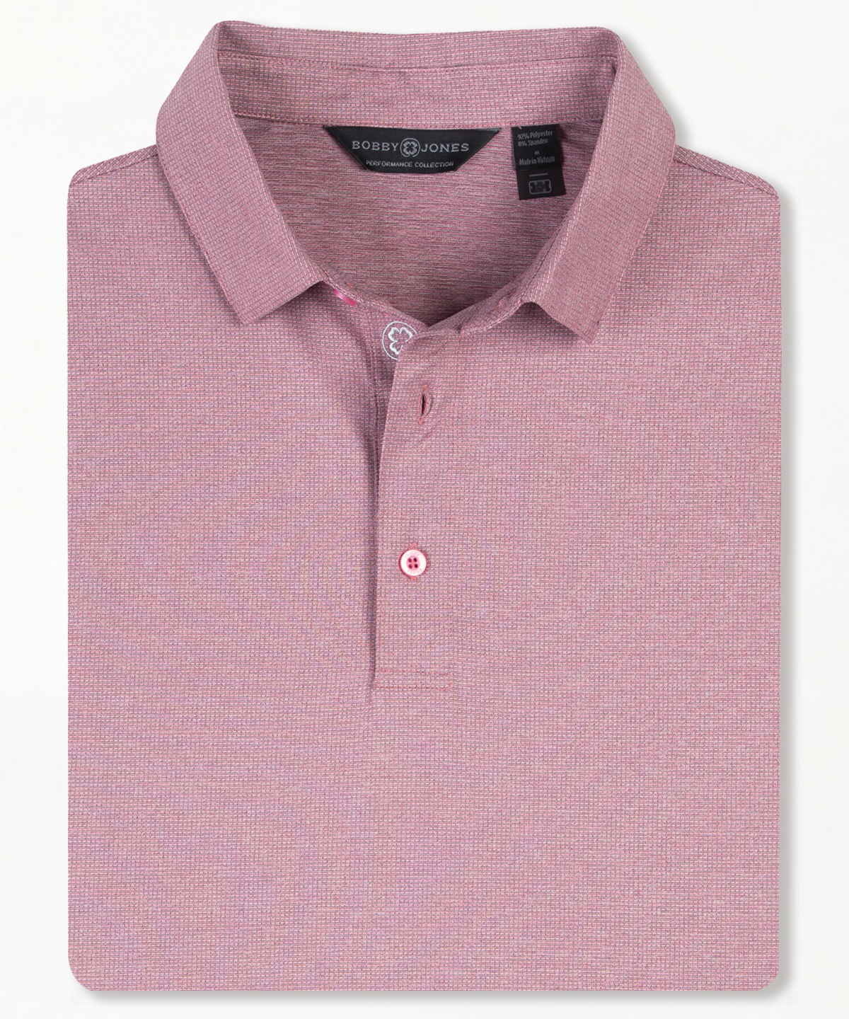 Performance Grid Jacquard Short-Sleeve Polo