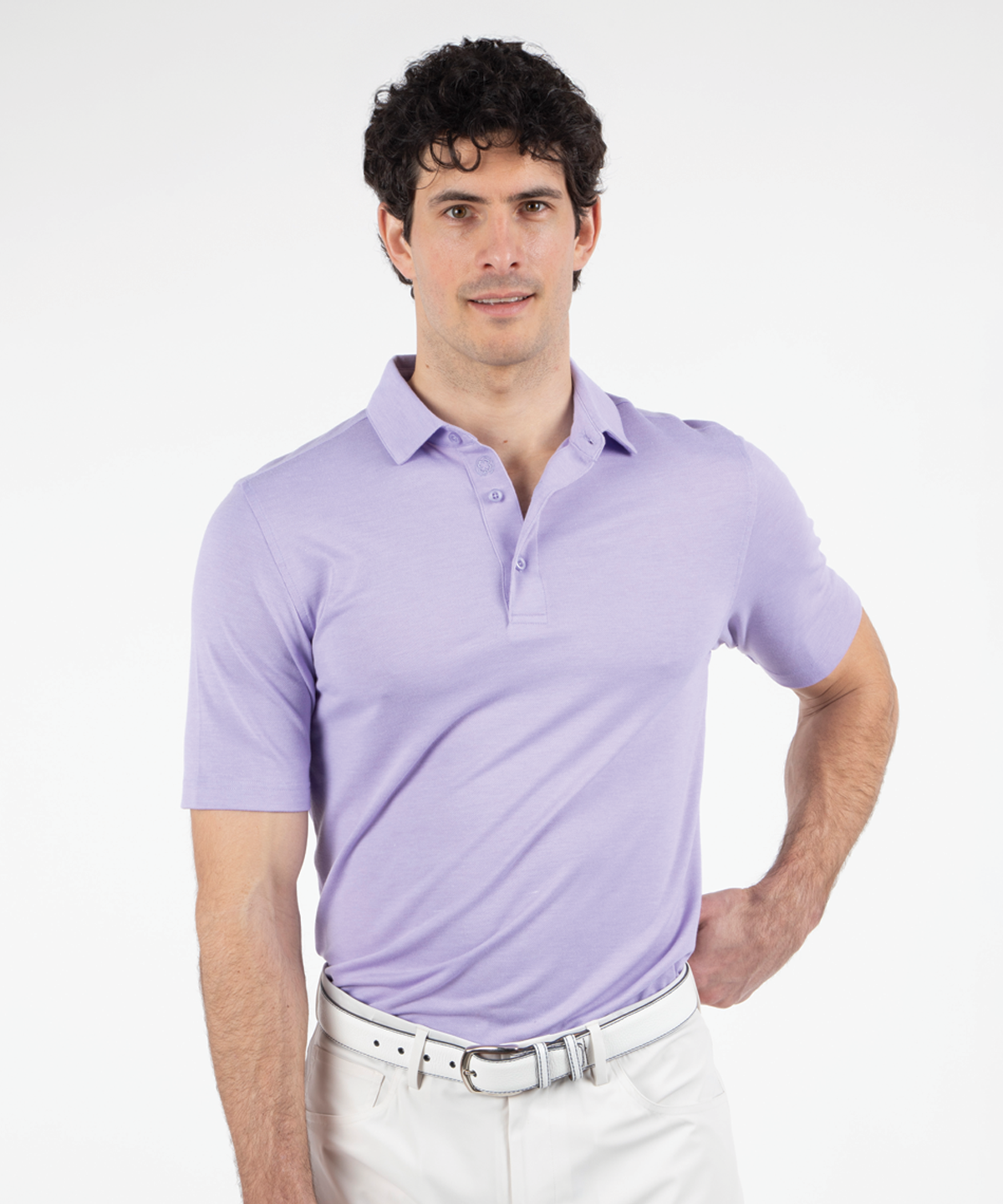Performance Heather Piqué Jersey Polo