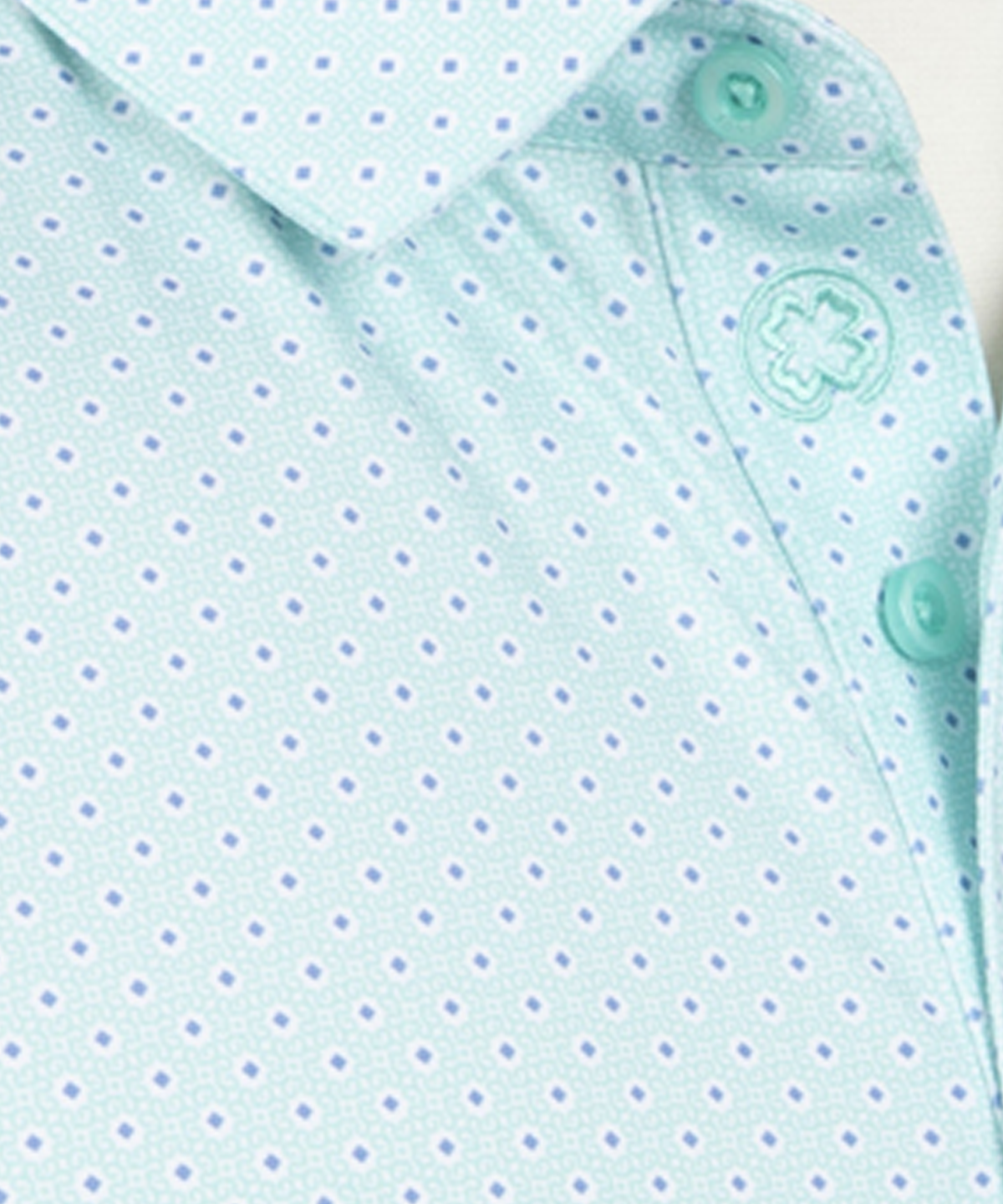 Performance Kaleidoscope Print Jersey Polo