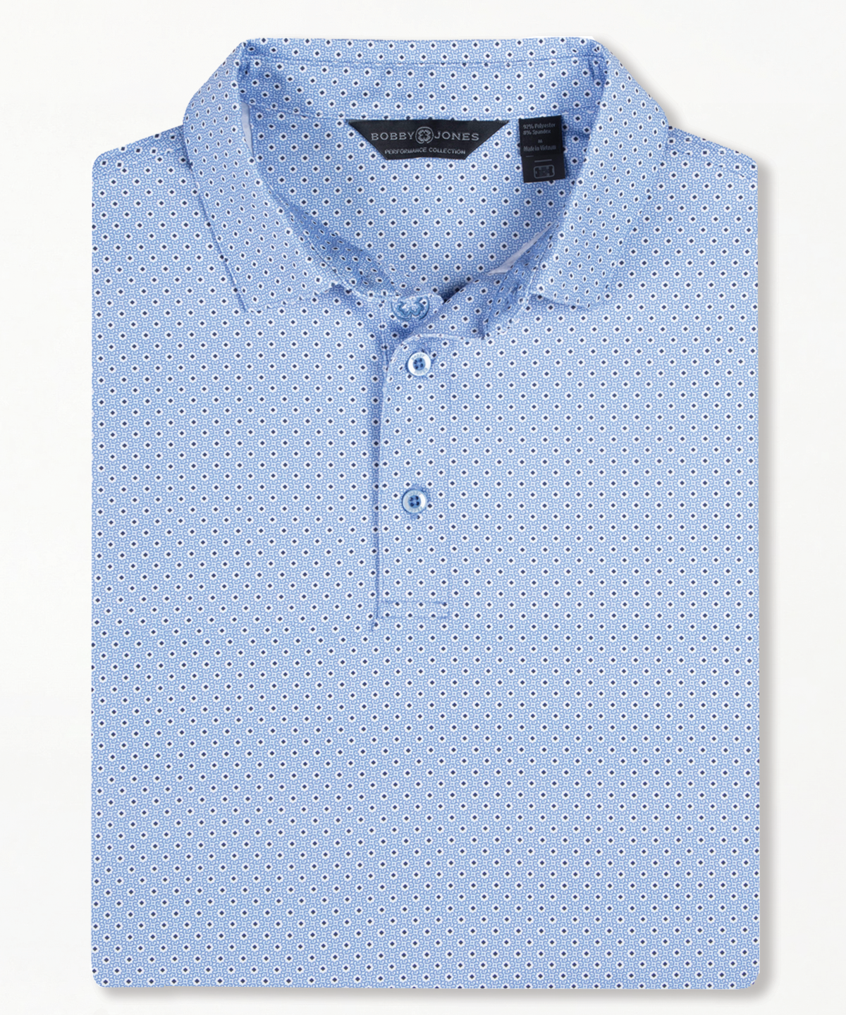 Performance Kaleidoscope Print Jersey Polo