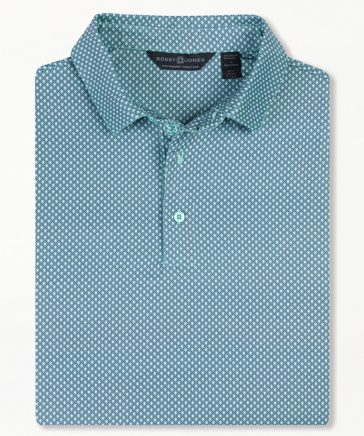 Performance Diamond Performance Diamond Argyle Print Jersey Polo - Bobby Jones