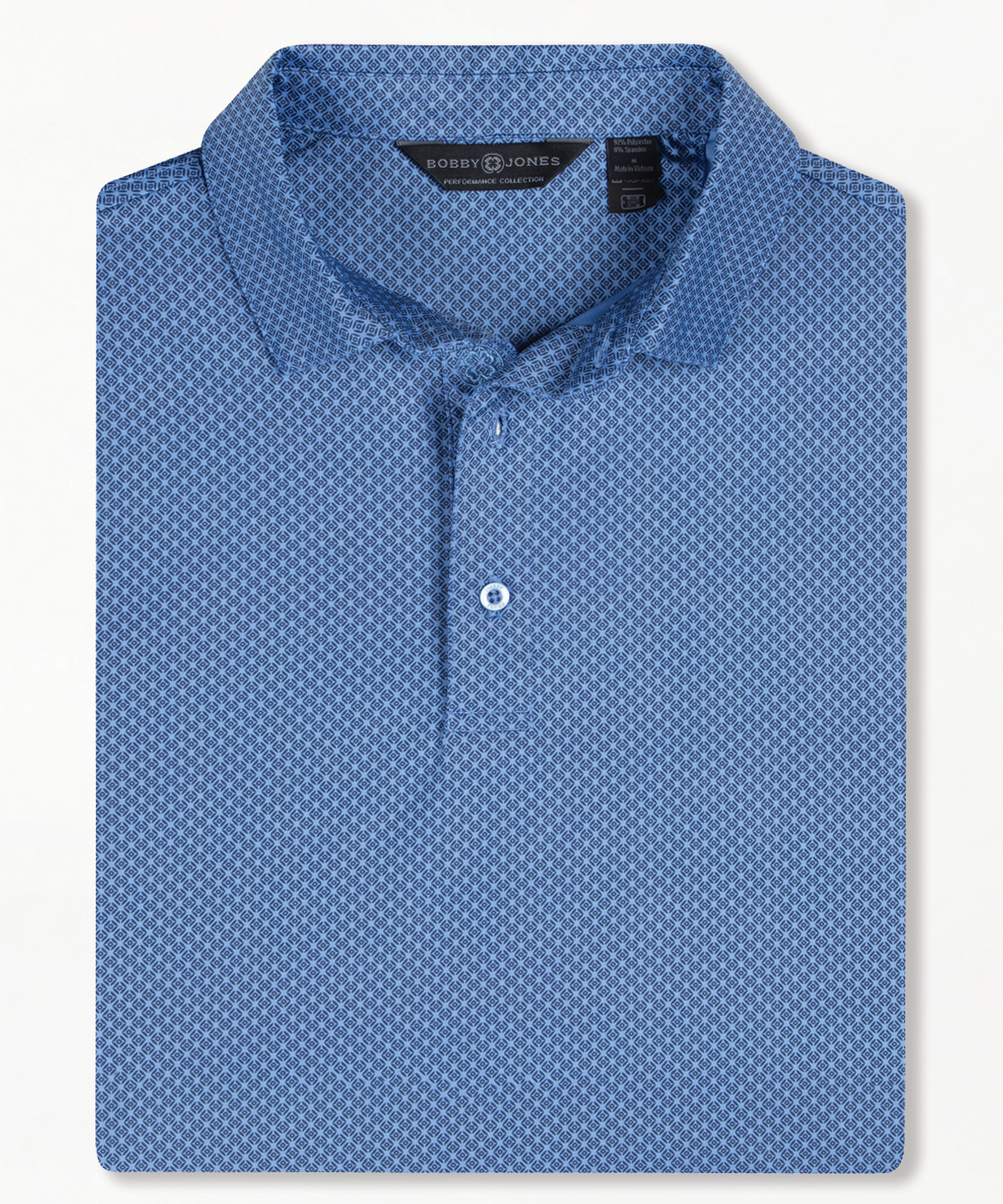 Performance Diamond Performance Diamond Argyle Print Jersey Polo - Bobby Jones