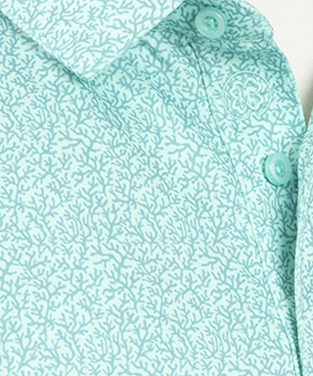 Performance Coral Reef Print Jersey Polo