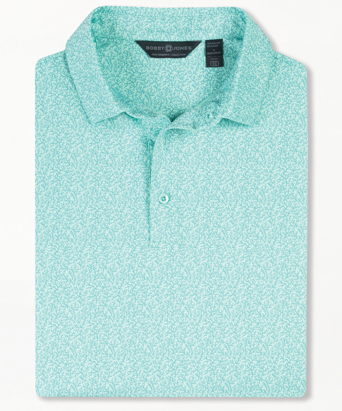 Performance Coral Reef Print Jersey Polo