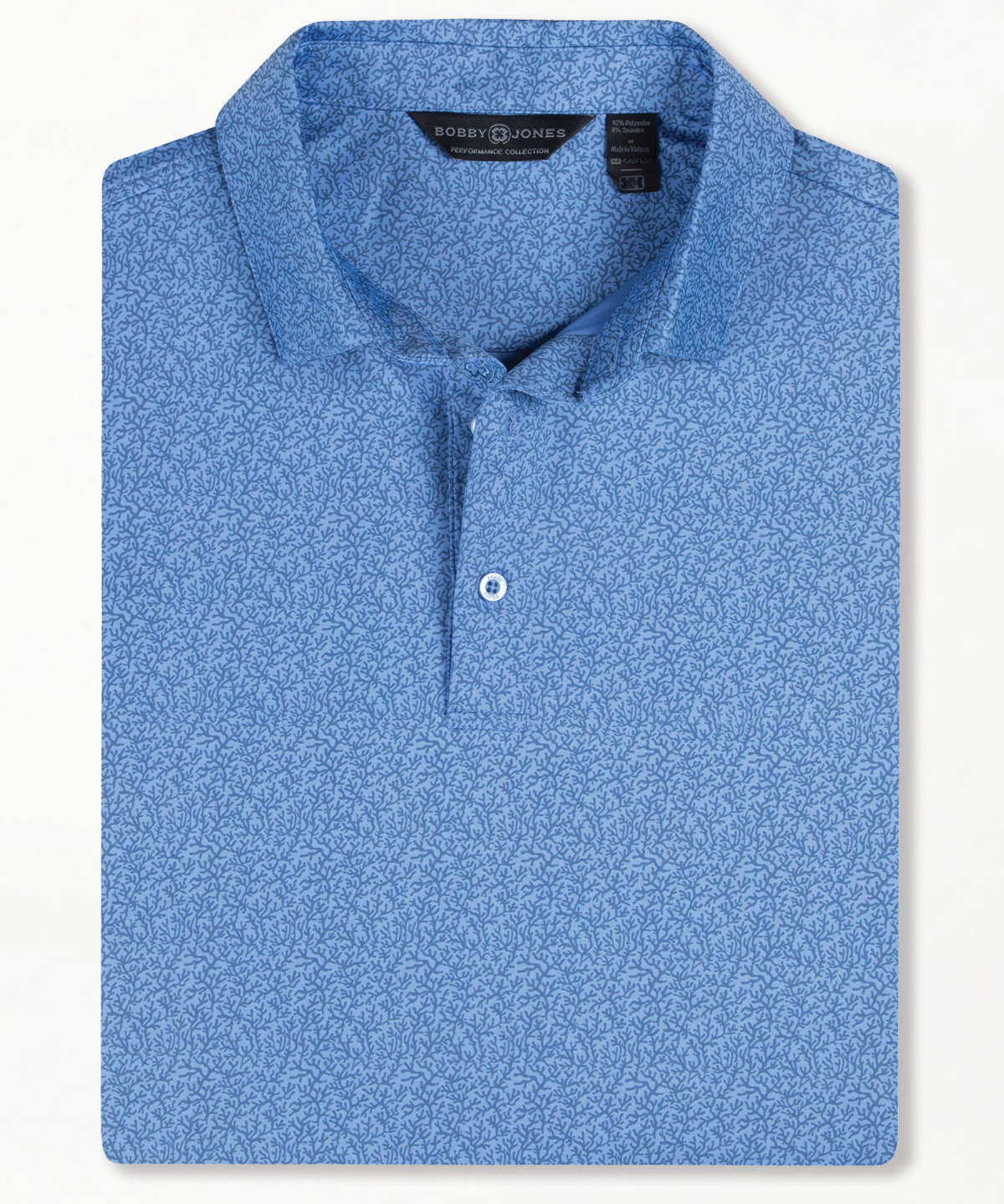 Performance Coral Reef Print Jersey Polo