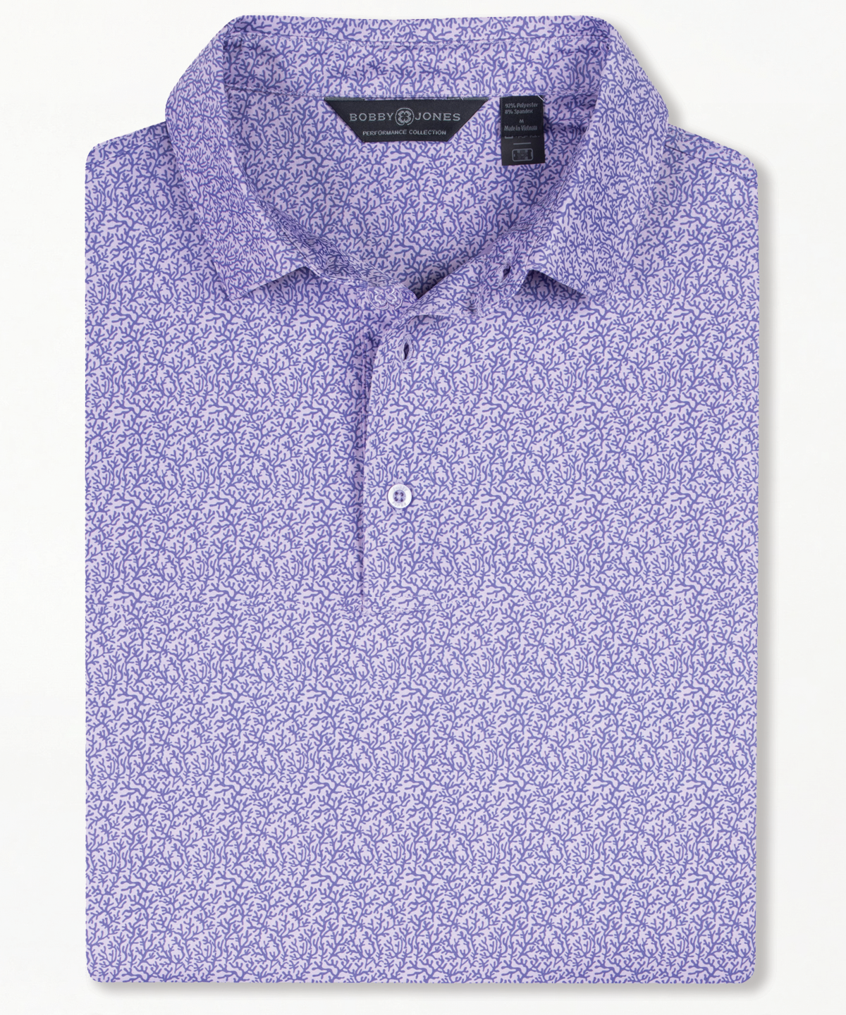 Performance Coral Reef Print Jersey Polo