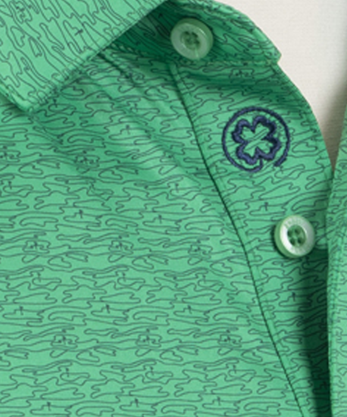 Performance Contour Print Jersey Polo