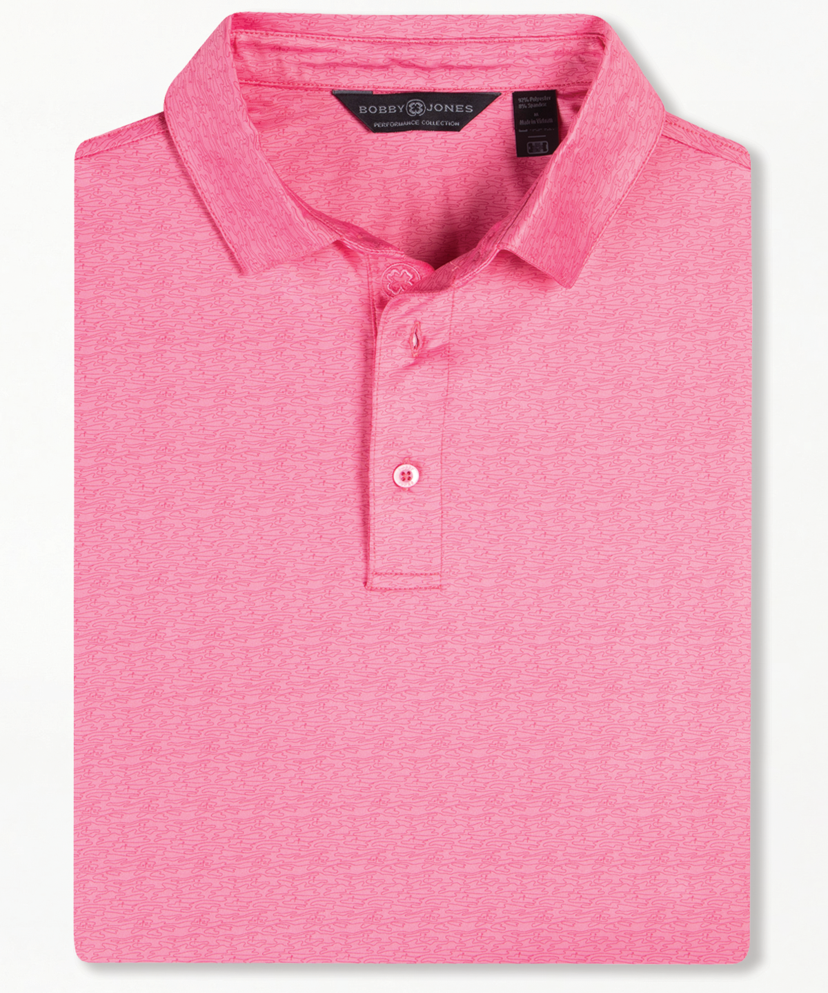 Performance Contour Print Jersey Polo