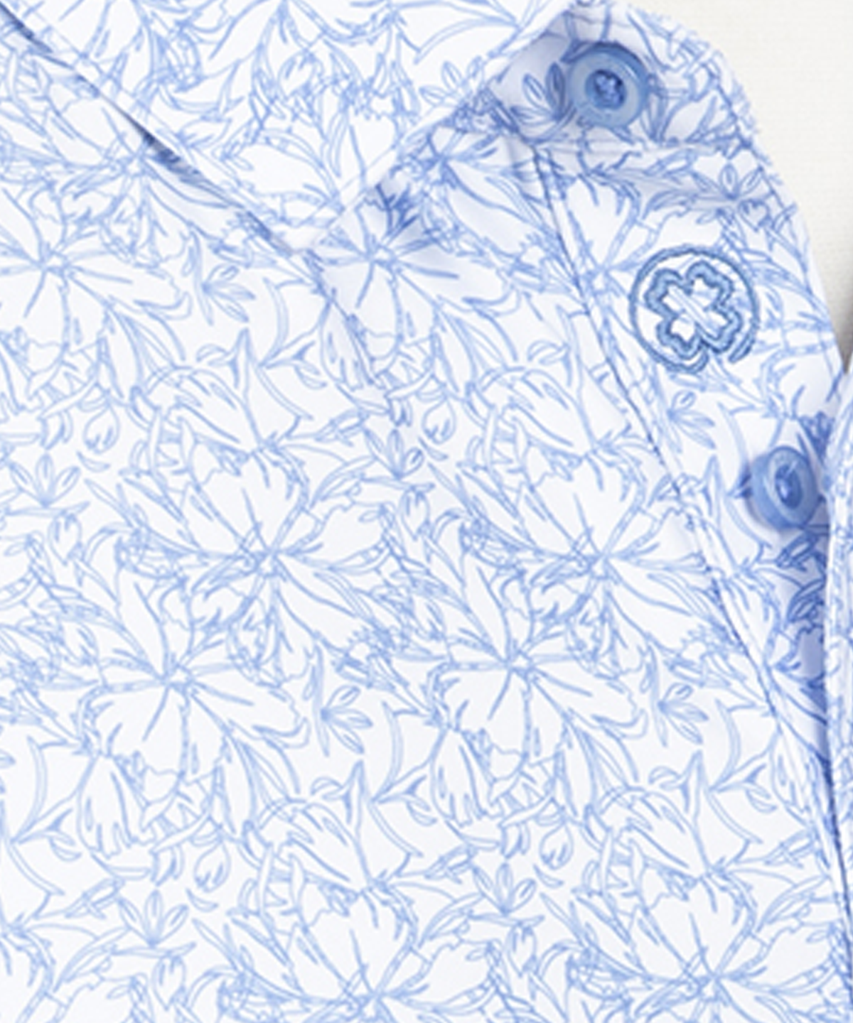 Performance Azalea Print Jersey Polo