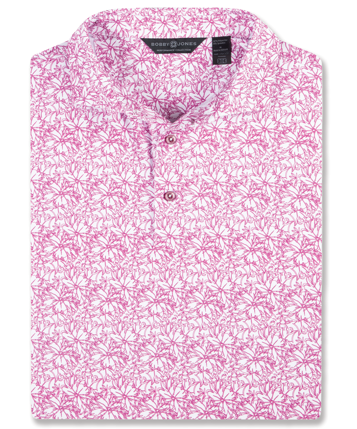 Performance Azalea Print Jersey Polo
