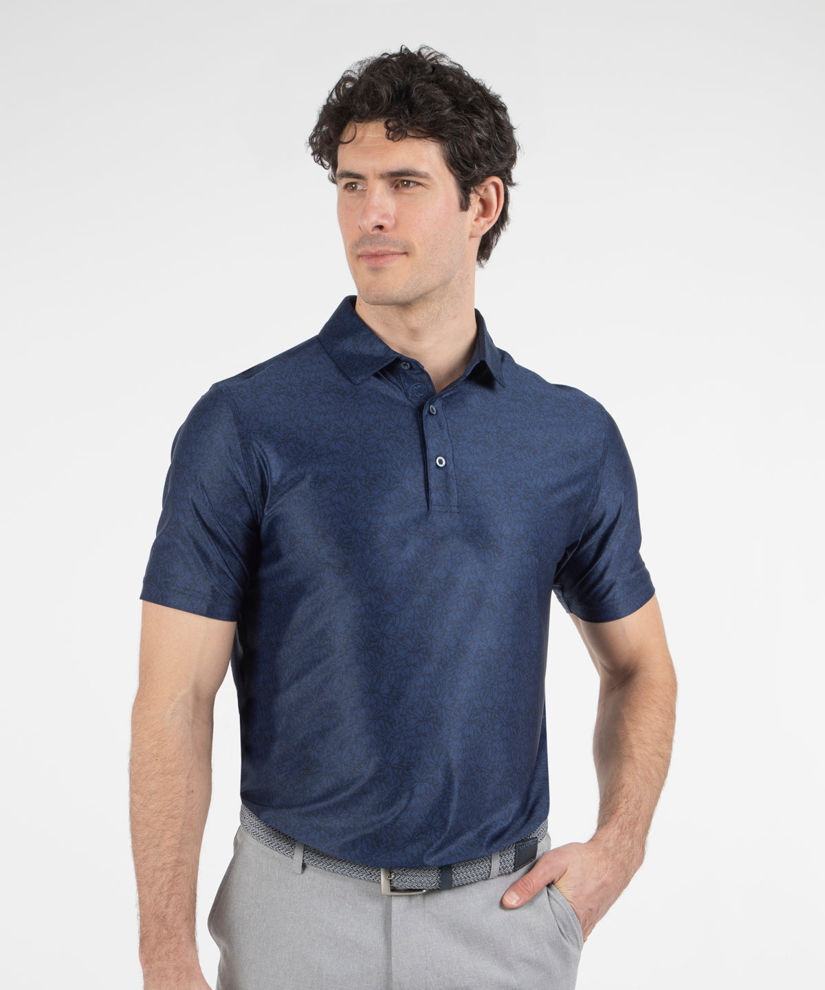 Performance Azalea Print Jersey Polo