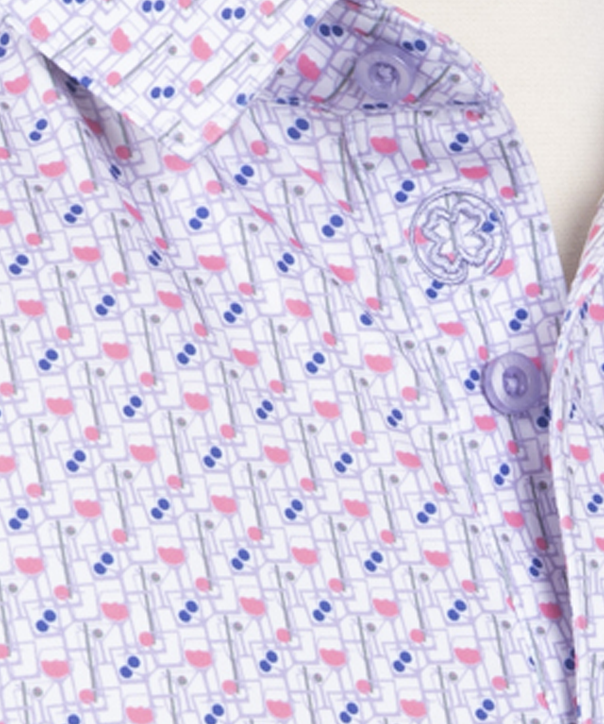 Performance Happy Hour Print Jersey Polo