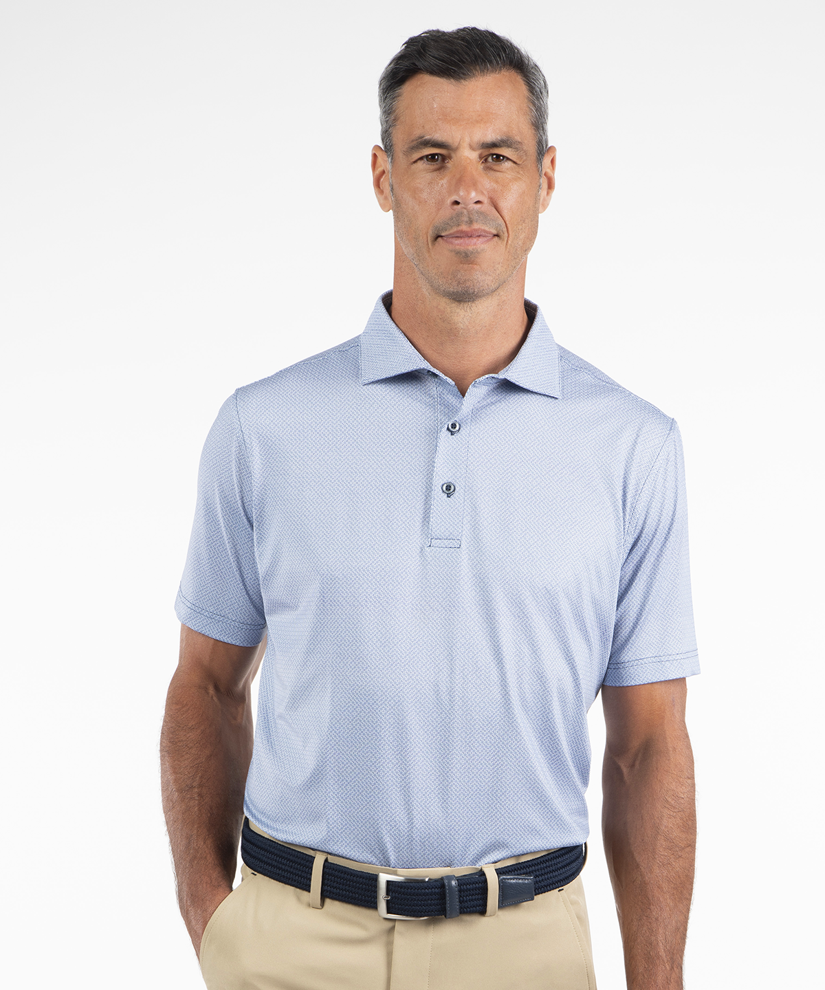 Performance Cyber Print Jersey Polo