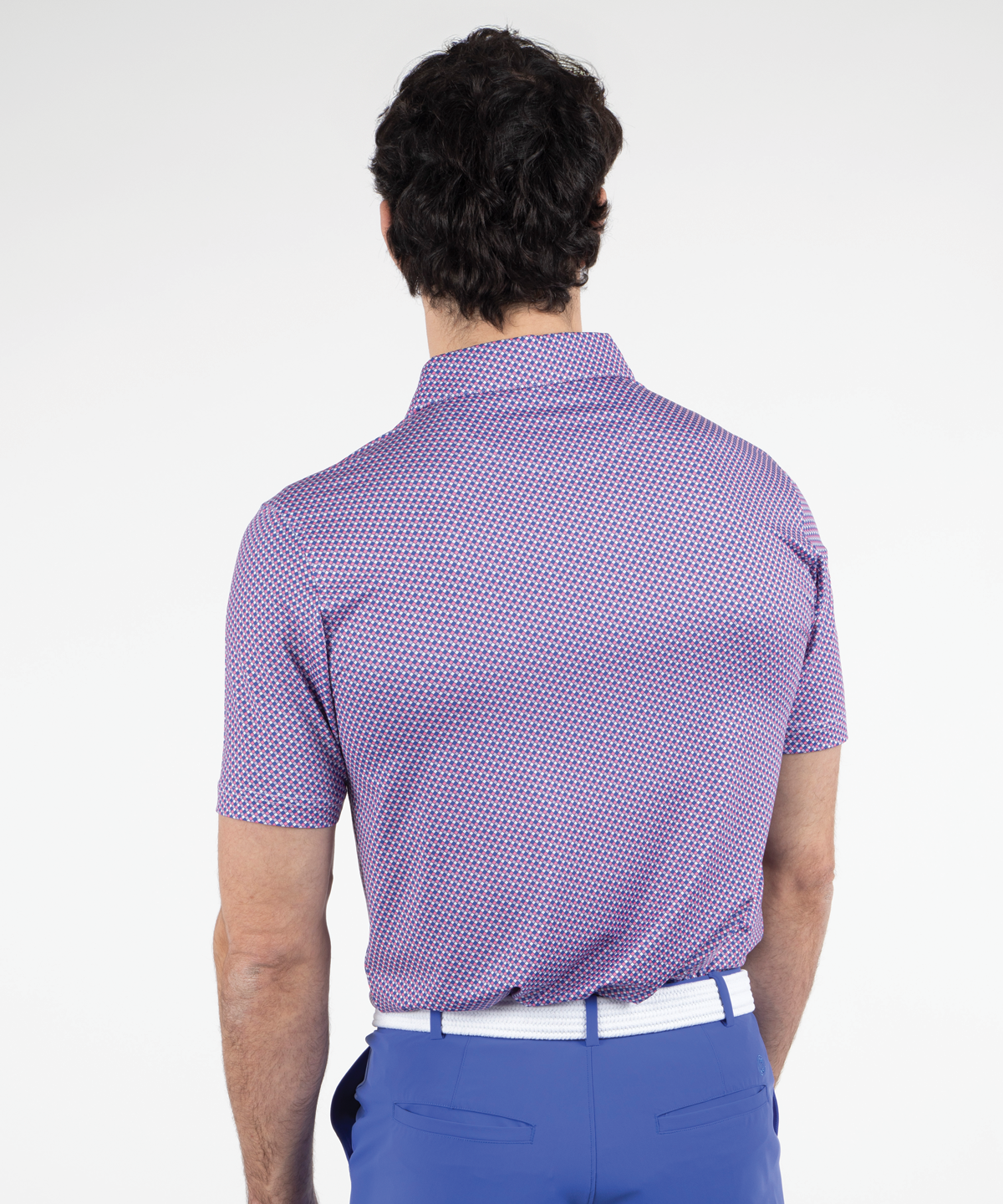Performance Seville Print Short-Sleeve Polo
