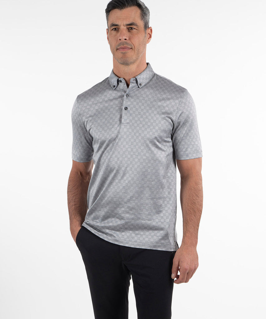 Heritage Avellino Tonal Checkered Jacquard Italian Cotton/Silk