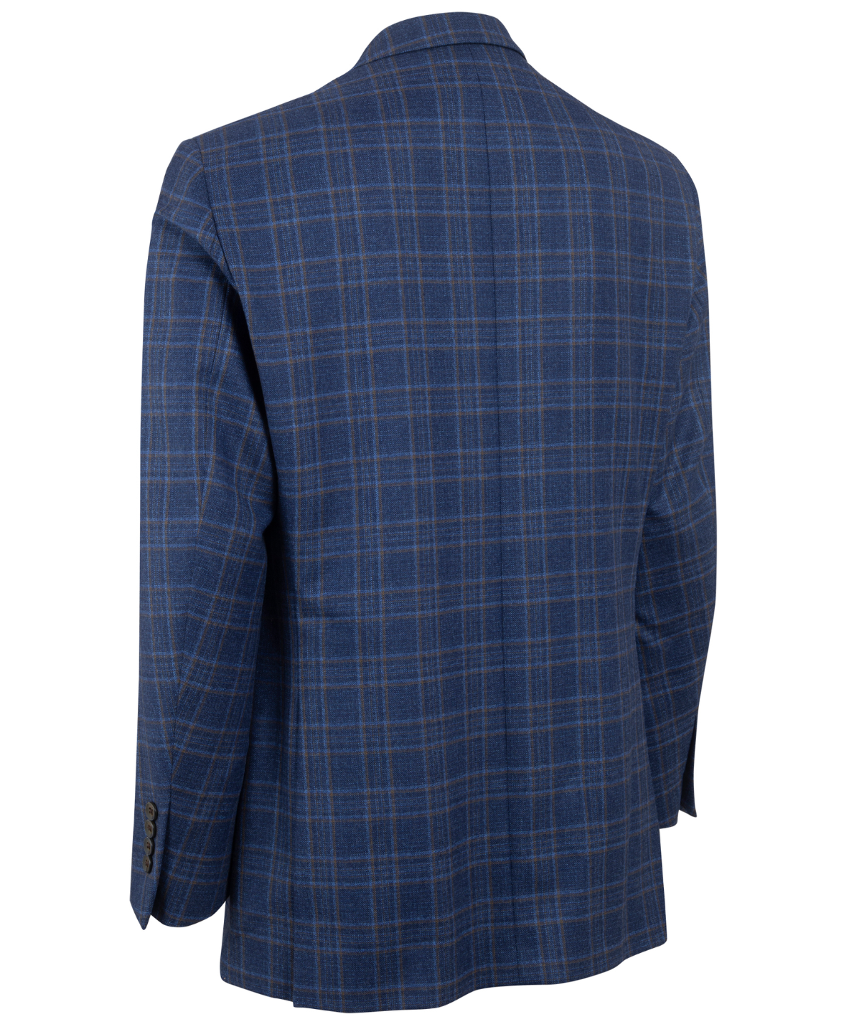 Signature Men's Plaid Sport Coat Navy Blue / 44 / Long Signature Men's Plaid Sport Coat Navy Blue / 44 / Long